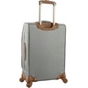 image:imagesteve madden Designer Luggage Collection  Lightweight Softside Expandable Suitcase for Men amp Women  Durable 20 Inch Carry On Bag with 4Rolling Spinner Wheels Global Blue 20in SpinnerHarlo Gray