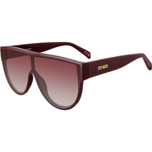 image:imageSTEVE MADDEN Womens Female Sunglasses Style Nigel Wrap BlackSmoke Gradient 143mm 0mmDk Red Berry Burgandy