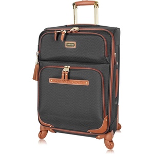 image:imageSteve Madden Designer Luggage Collection  Expandable 28 Inch Softside Bag for Men amp Women  Durable Lightweight Checked Suitcase with 4Rolling Spinner Wheels 28in Global BlackGlobal Black
