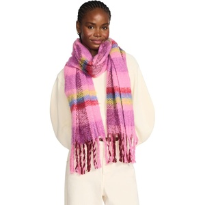 image:imageSteve Madden Lofty Plaid Winter Scarf Strawberry Pink
