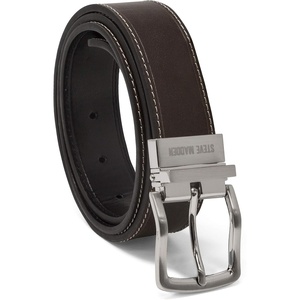 image:imageSteve Madden Mens Reversible Mens Dress Casual Every Day Leather BeltBrownBlack Oil Tanned