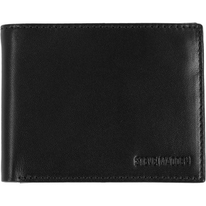 image:imageSteve Madden Mens Slim Leather Wallet with Extra Capacity Attached Flip PocketsBlack Glove