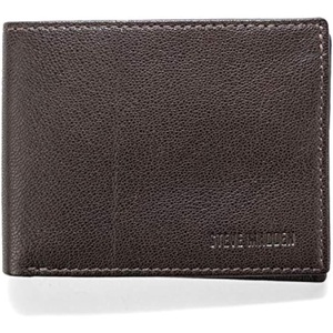 image:imageSteve Madden Mens Slim Leather Wallet with Extra Capacity Attached Flip PocketsBrown Smooth Grain