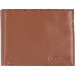 image:imageSteve Madden Mens Slim Leather Wallet with Extra Capacity Attached Flip PocketsCognac Glove