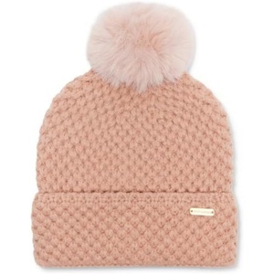 image:imageSteve Madden Waffle Knit Beanie with POM Blush