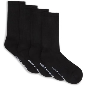image:imageSteve Madden Womens 4pk Solid Athleisure Crew HcBlack