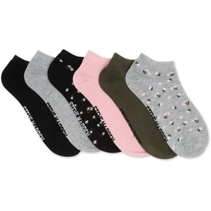 image:imageSteve Madden Womens 6pk Ditsy Floral Low CutHeather Grey