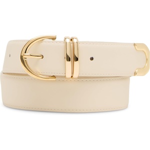 image:imageSteve Madden Womens Feathered Edge Everyday Pant BeltCream