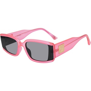 image:imageSteve Madden Womens Jaxon SunglassesCrystal Neon PinkSolid Smoke