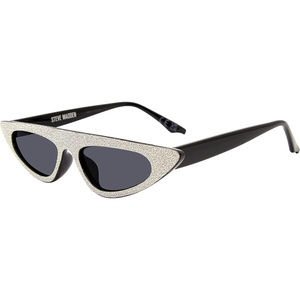 image:imageSteve Madden Womens Lizo Cat Eye Sunglasses SunglassesBlackGlitterSolid Smoke