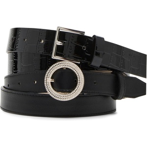 image:imageSteve Madden Womens Mercer 2 for 1 Pant BeltBlack