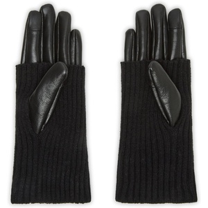 image:imageSteve Madden Womens Steve Madden Faux Leather Cinched Opera GloveBlack