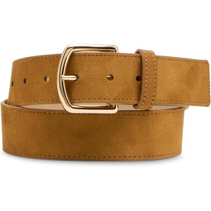 image:imageSteve Madden Womens Topstitched Faux Suede BeltButtermilk