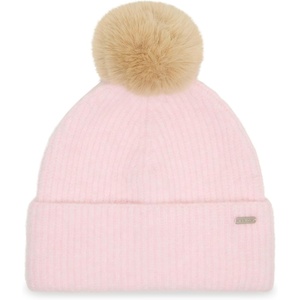 image:imageSteve Madden Womens Wide Cuff Beanie with PomLight Pink