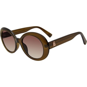 image:imageSteve Madden womens Steve Madden Female Sunglasses Style Isla Round SunglassesCrystal Dark GreenBrown Gradient