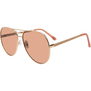 image:imageSteve Madden womens Steve Madden Female Sunglasses Style Visage Aviator SunglassesShiny GoldGlitterSolid Orange