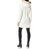 image:imageBB DAKOTA Womens Brushed Ribbed Coat with Fur Trim HoodIvory