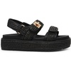 image:imageSteve Madden Womens Bigmona Platform SandalsBlack Raffia