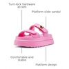 image:imageSteve Madden Womens Bigschmona Platform SandalPink Jelly
