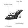 image:imageSteve Madden Womens Edna Heeled SandalBlack Leather