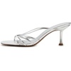 image:imageSteve Madden Womens Edna Heeled SandalSilver Leather