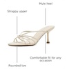 image:imageSteve Madden Womens Edna Heeled SandalWhite Leather