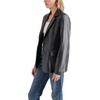image:imageSteve Madden Womens Faux Leather Boyfriend BlazerBlack