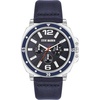 image:imageSteve Madden Mens Strap WatchSilverNavy Blue
