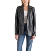 image:imageSteve Madden Womens Faux Leather Boyfriend BlazerBlack