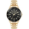 image:imageSteve Madden Womens Genuine Crystal Accented Bracelet WatchBlackGold