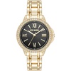 image:imageSteve Madden Womens Genuine Crystal Accented Bracelet WatchGoldBlack