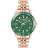 image:imageSteve Madden Womens Genuine Crystal Accented Bracelet WatchGreenGold