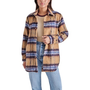 image:imageSteve Madden Apparel Womens Eldridge Shirt JacketCoatCream Multi