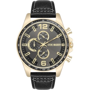 image:imageSteve Madden Mens Strap WatchGrayGold