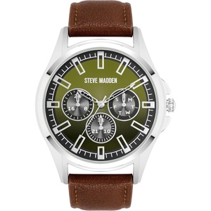 image:imageSteve Madden Mens Strap WatchGraySilver