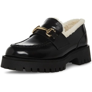 image:imageSteve Madden Womens Lando LoaferBlack Leather Fur