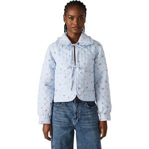 image:imageSteve Madden Womens Nellie JacketBlue Ditsy Print