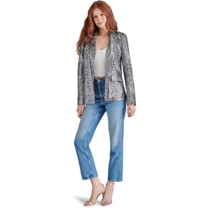image:imageSteve Madden Womens Payton BlazerSilver Sequin