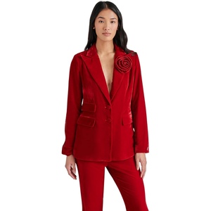 image:imageSteve Madden Womens Steve Madden Apparel Merene BlazerRed Velvet