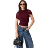 image:imageSteve Madden Womens Kerry Mesh TopDeep Fig