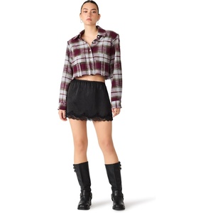 image:imageSteve Madden Womens Marlow TopOlive Plaid