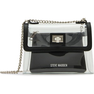 image:imageSteve Madden SCOOP Clear Convertible Bag with PouchBlack