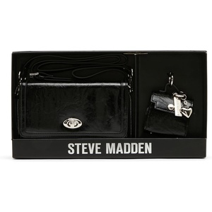 image:imageSteve Madden Wallet on a Chain Set with DangleBlack Distressed