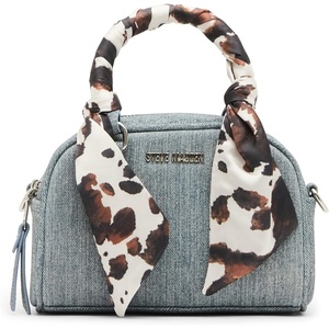 image:imageSteve Madden Womens Steve Madden Small Satchel With Scarf Wrap HandleDenim
